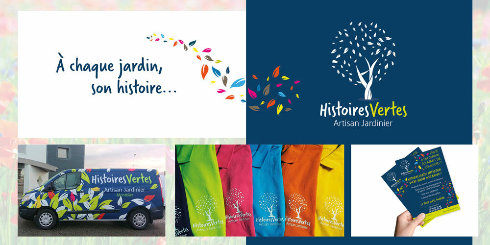 Paves mise en avant habillage vehicule mise en page paysagiste histoires vertes